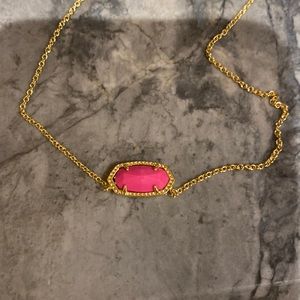 Kendra scott Elisa gold magenta necklace